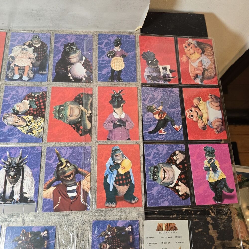 1992 Pro Set Dinosaurs Full Set 1-50 Plus 10 Puzzle Cards And 5 Trivia Cards - Picture 5 of 10